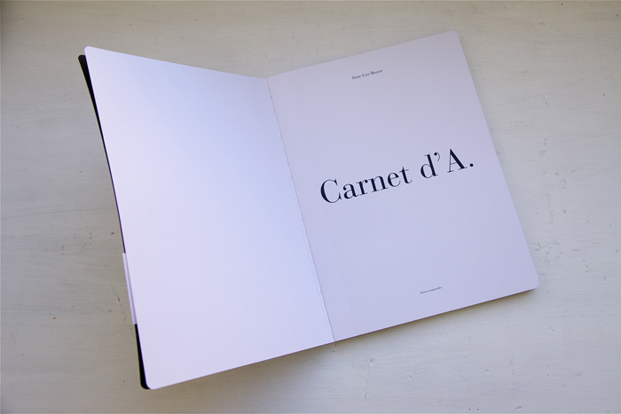 Anne Lise Broyer - Carnet d'A. - 1